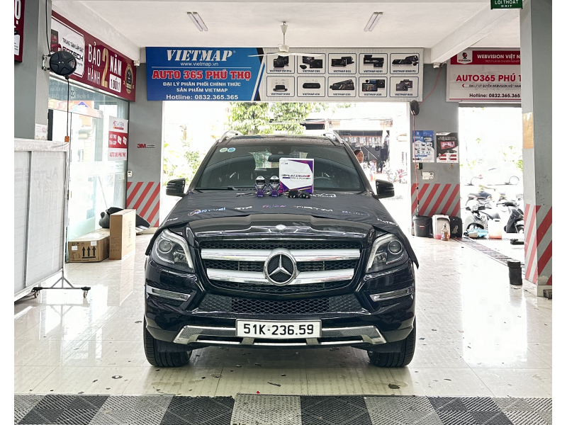 Độ đèn nâng cấp ánh sáng Bi laser platinum plus tăng sáng cho Mercedes GL350